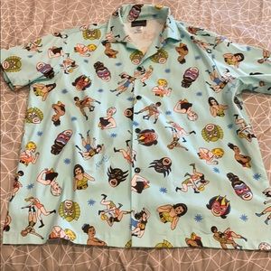 Pinup style men’s shirt